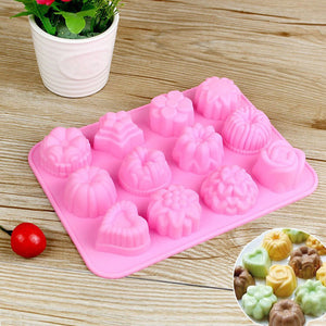 Silicone 3D Chocolate Soap Mold Cake Candy Baking Mould Baking Pan Tray Molds