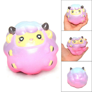 10CM Galaxy Sheep Cream Scented Squishy Slow Rising Squeeze Toy Charm Cure Gift